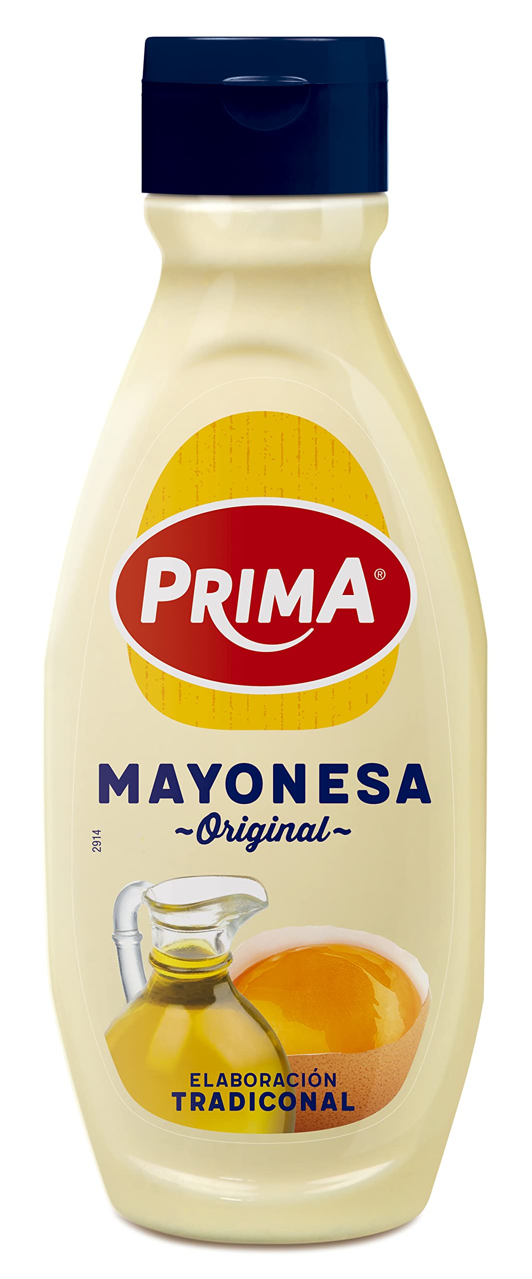 Prima Mayonesa receta tradicional con huevos 100% origen España. 660 ml