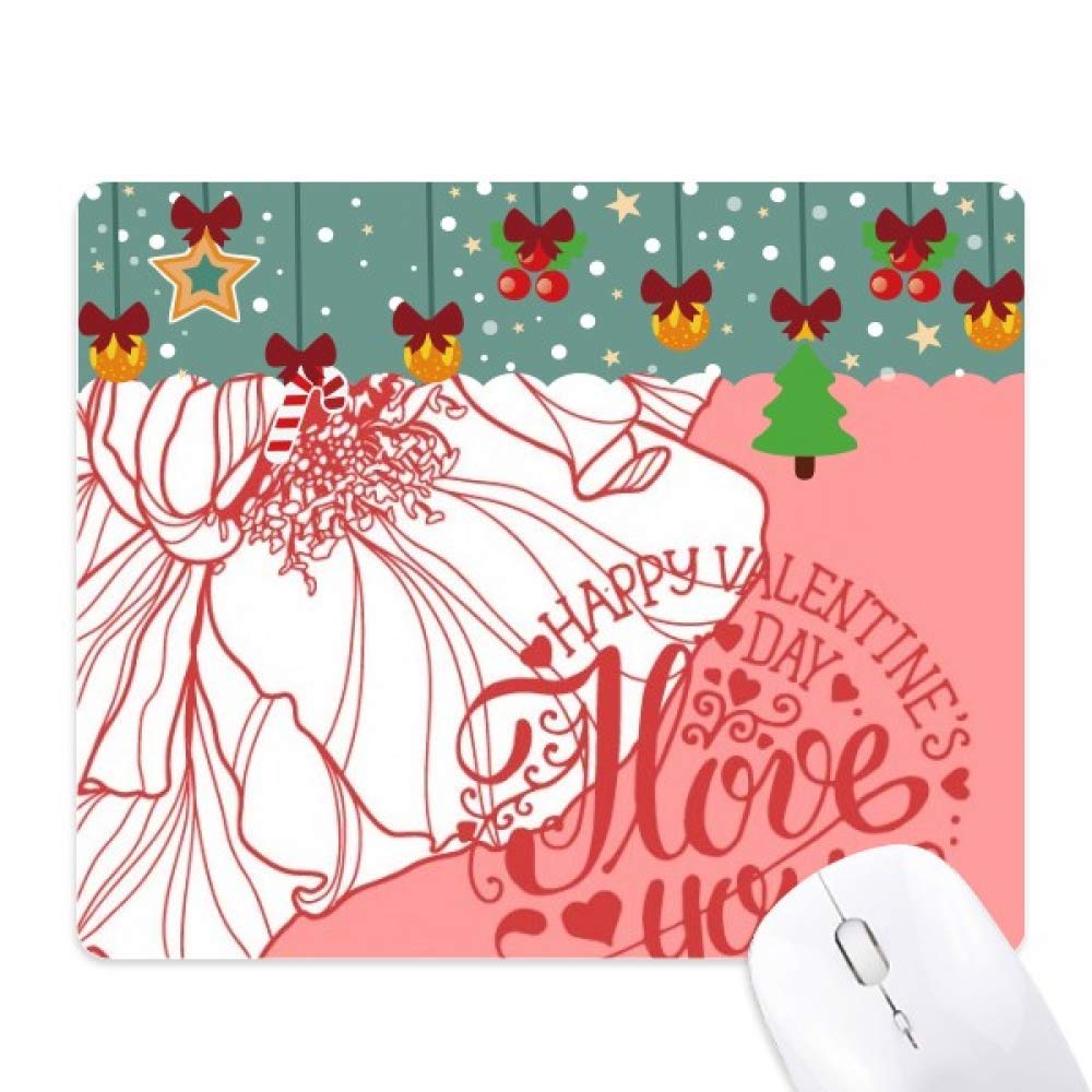 Tapis de souris Saint-Valentin en caoutchouc rose de bureau - 5
