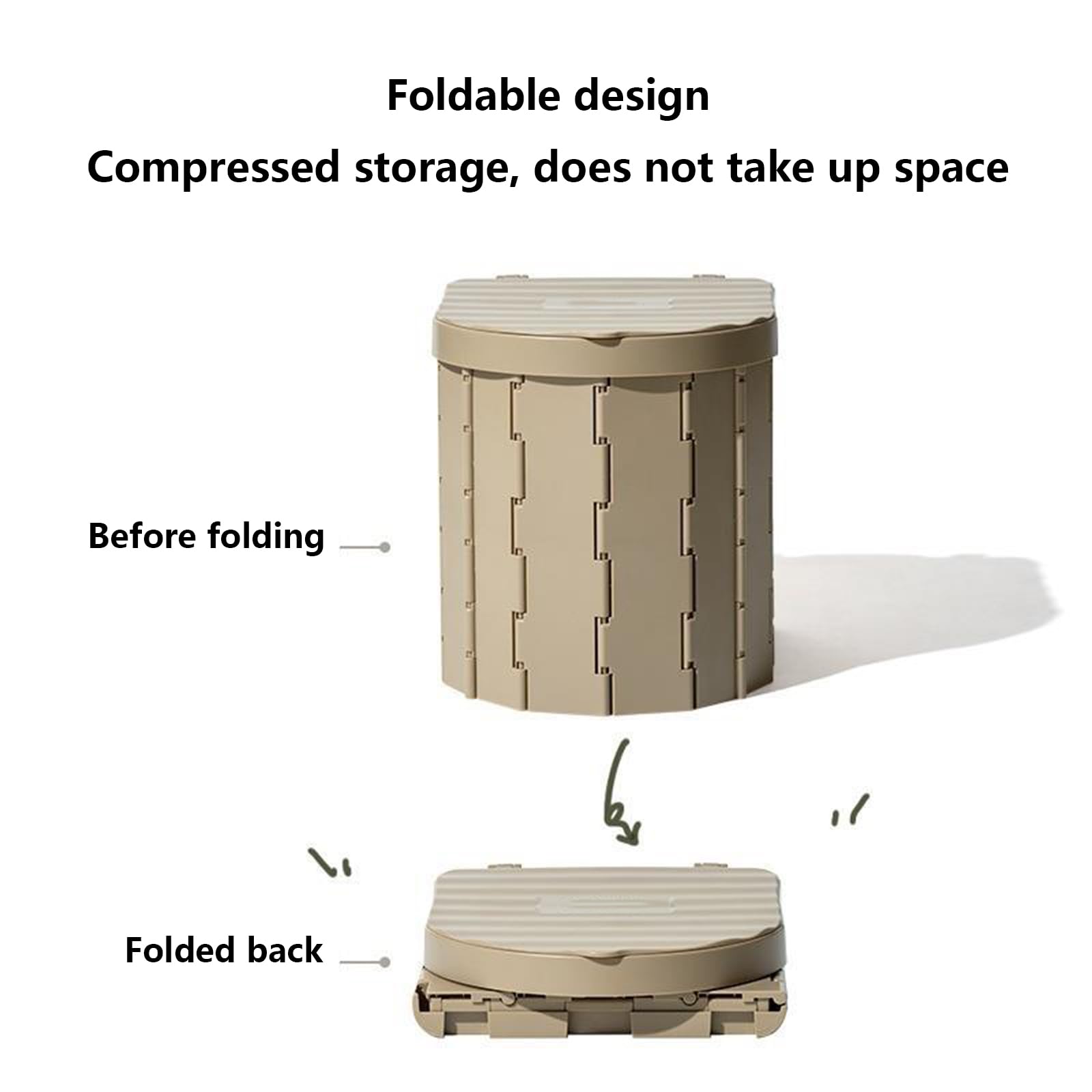 Campingtoilette Faltbar Klappbare Camping Toilette Reisetoilette Wc Mit 1 Rollen Biologisch Abbaubaren Müllbeutel Mobile Campingklo Für Draußen Oder Drinnen Faltbares Töpfchen Für Autocamping