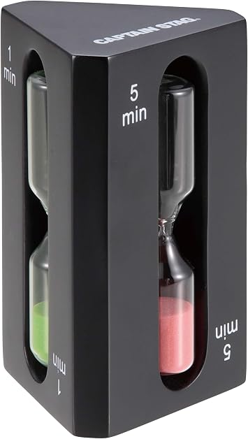 Captain Stag Sand Timer Sand Timer 3 minutes3 minutes 5 minutes1 minute 3 minutes 5 minutes UW-3580/UW-3581/UW-3582