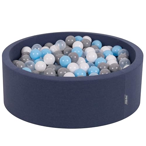 KiddyMoon 90X30cm/300 Bolas ∅ 7Cm Piscina De Bolas para Ninos Hecha En La UE