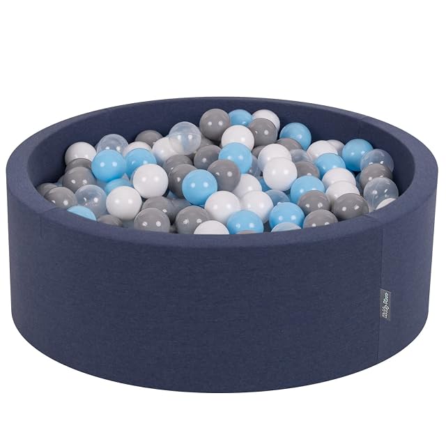 KiddyMoon 90X30cm/300 Bolas ∅ 7Cm Piscina De Bolas para Ninos Hecha En La UE