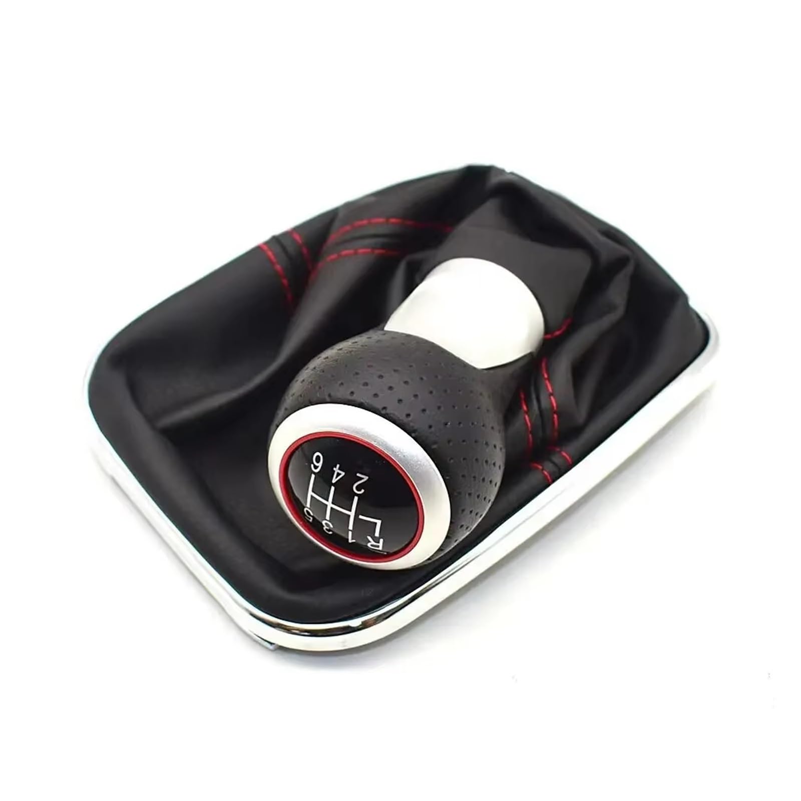 Hguvsjd B 6 Speed 12Mm Car Shift Gear Knob For Vw For Golf For Bora For Jetta For Gti For Mk4 Car 5/6 Speed 12Mm Gear Shift Knob Lever Shifter Gaiter Boot I Transmission Shifter Lever(B 6 Speed 12Mm)