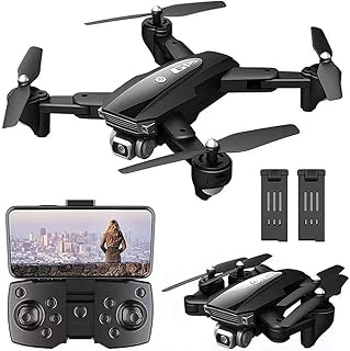 Drone with Camera 6K HD FPV Live Video 2 Batteries and Carrying Case RC Quadcopter Helicopter for Kids and Adults Gravity Control Altitude Hold Headless Mode Waypoints Functions