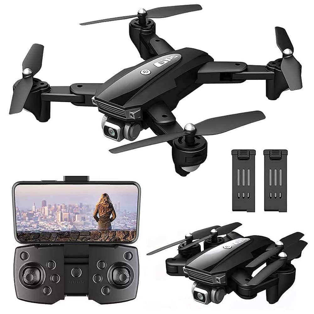 GPS Drone for Kids Adults with 6K HD Camera Adjustable Foldable RC Quadcopter for Beginners with 50 Mins Flight Sensor Trajectory Flight 3000M Remote Control Distance