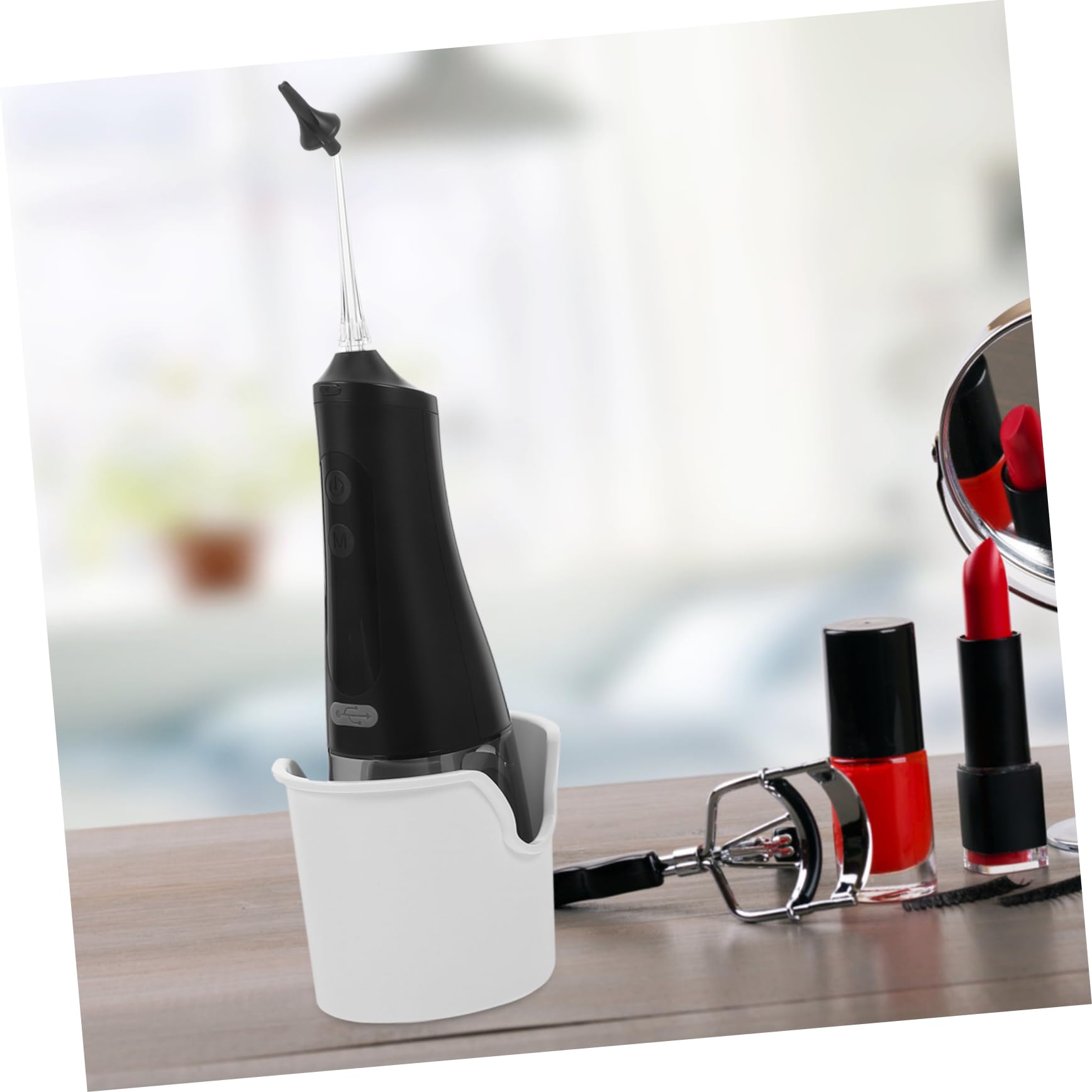 Irrigateur Auriculaire Électrique 350ml Ipx7 en Plastique Noir