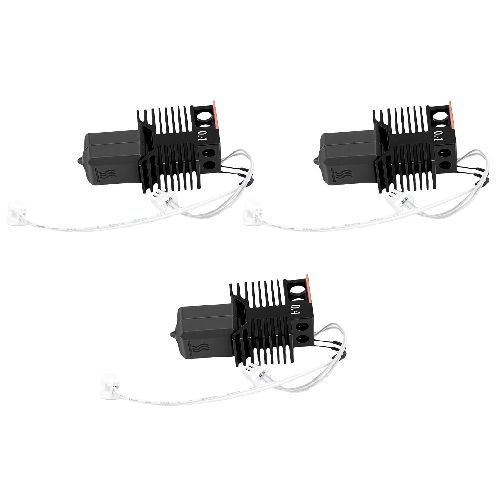 Eujgoov Keramik-Heizblock-Hotend-Kit mit 0,4-mm-Düse, Vormontiert, 48 W, Silikonsockel, Reinigungsnadeln, Düsenbürste für Snapmaker U1 3D-Drucker