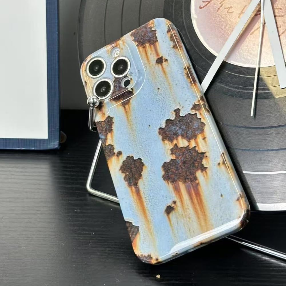 Amazon.co.jp: ヴィンテージ風の錆び風スマホケース iPhone 16/15/14