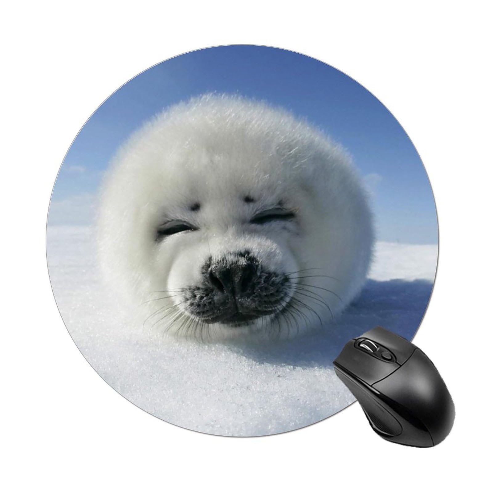 アザラシデザインのマウスパッド Amazon.co.jp: マウスパッド アザラシ 笑顔 雪 ゲーミングマウスパッド