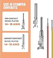 Vista 5 de 634 piezas, kit de 50 juegos de conectores DT, herramienta de crimpado para conectores Deutsch, herramienta de extracción de terminales, conector