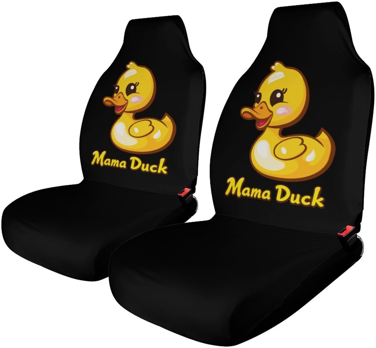 Mama Duck Car Seat Covers Automotive Seat Covers Car Seat Protector Auto Front Seats Protector for Most Cars 2PCS