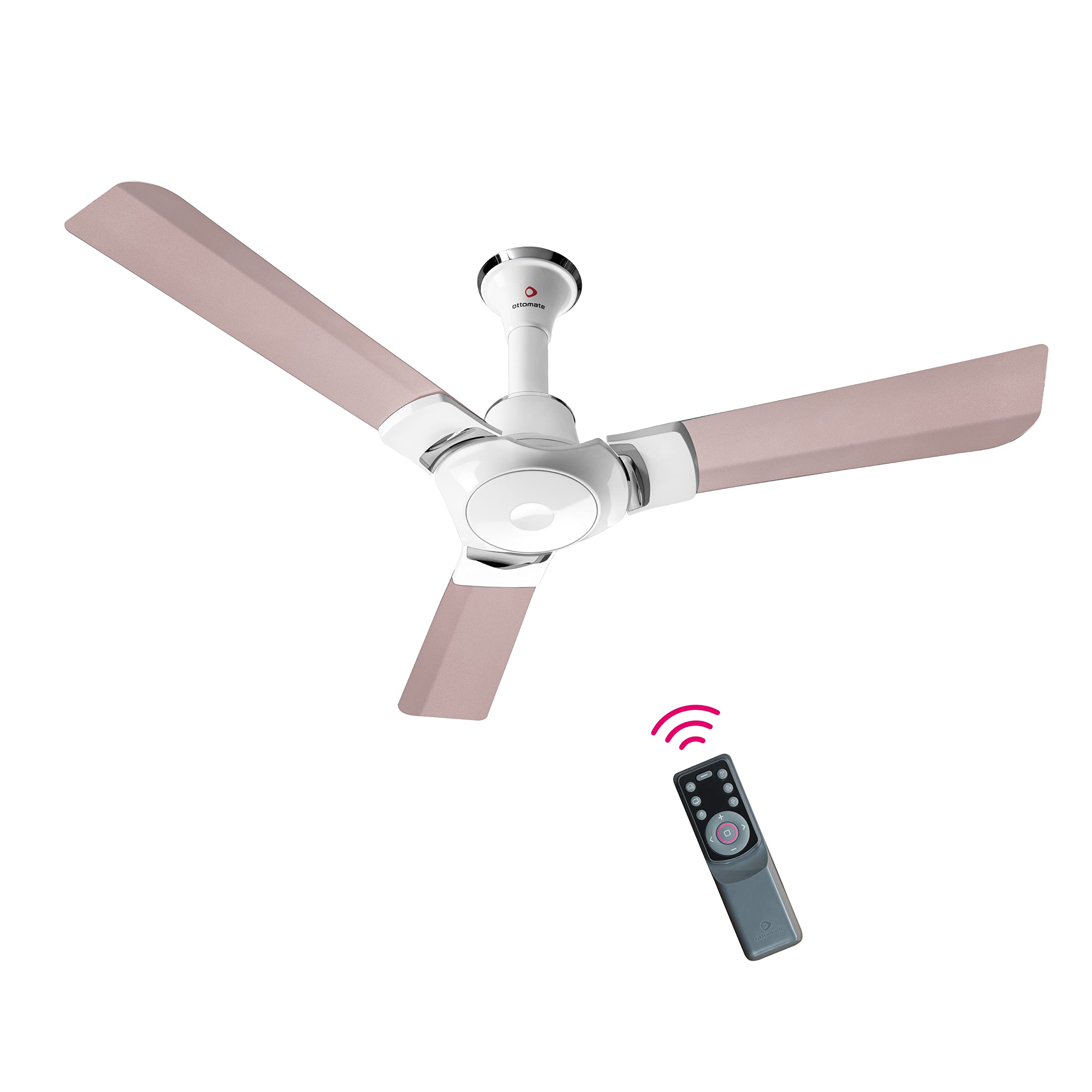 OTTOMATE Sense Connect 5 Star Rated Smart BLDC with Remote 3 Blade 1200 MM High Speed Ceiling fan (Lilac Pink, Pack of 1) (B08VGJD8Y4) Amazon Price History, Amazon Price Tracker