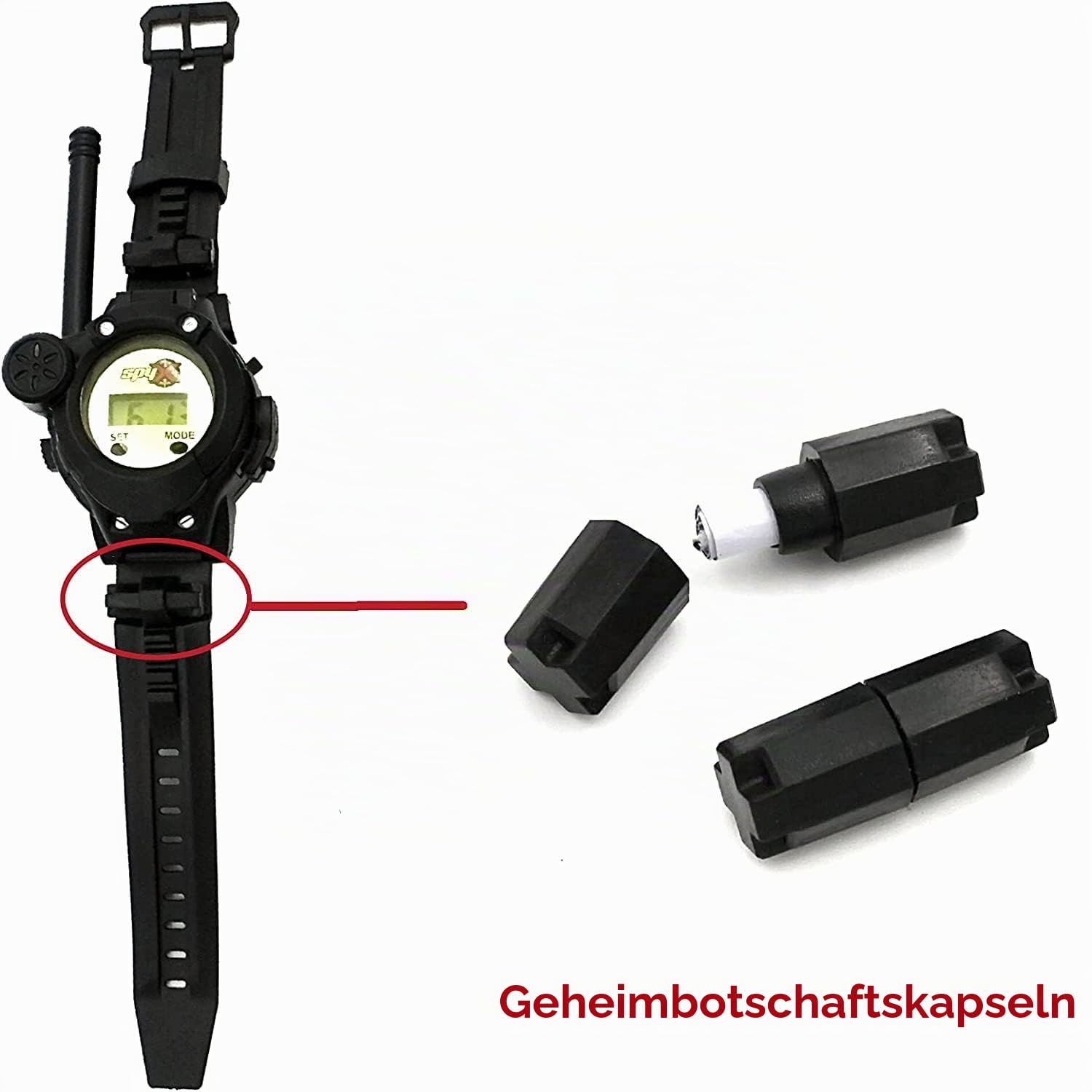 SpyX 10538 Spy Handgelenk Talkies für Kinder - Geheime Kommunikation mit getarnten Walkie-Talkies, inklusive Uhren-Verkleidung, 6+