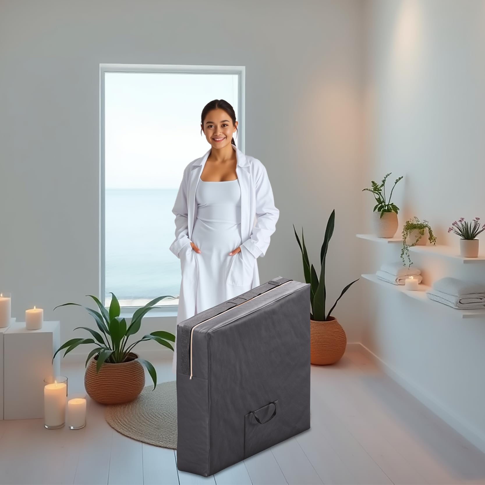 Beltom® Borsa per Trasporto Lettino da Massaggio Custodia Borsone Porta lettini per Fisioterapia e Massaggi