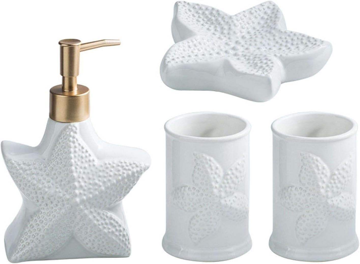 Jabonera, jabonera, jabonera, jabonera, jabonera Ovalada de cerámica, jabonera de Porcelana, Bandeja de jabón, for jabonera de Concha (Color: Concha) (Color : Starfish)