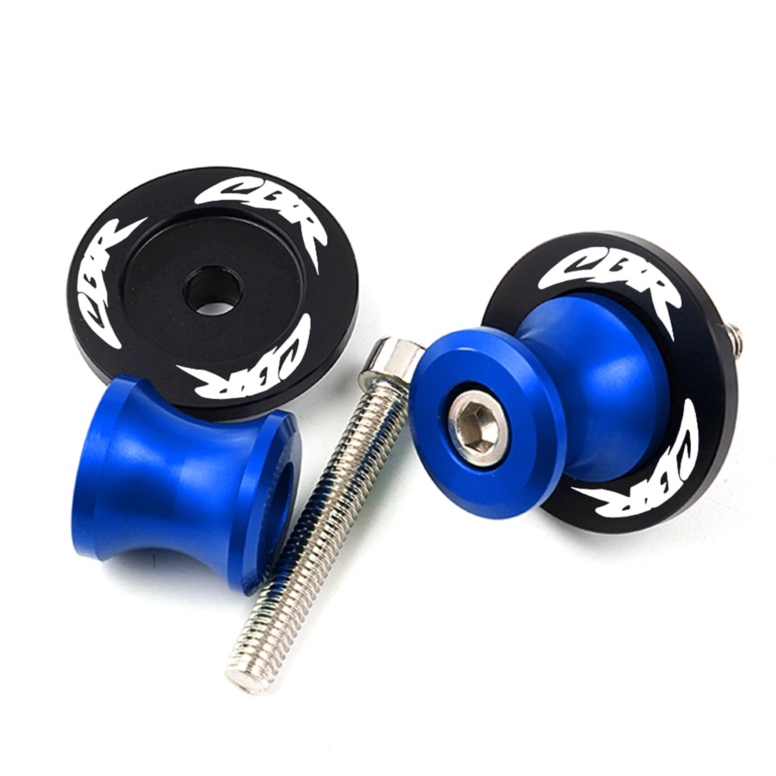 8mm Nottolini Per CBR600RR CBR1000RR CBR 600 900 1000 RR CBR 900 RR 954 RR 250R Accessori Moto Vite per Cavalletto M8 Bobine Forcellone Oscillante (Blu)