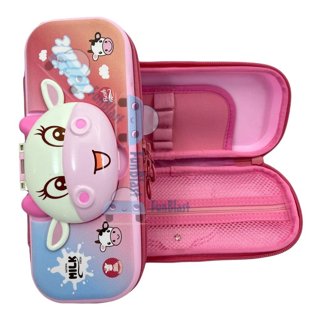 FunBlast Pencil Pouches for Girls – Multi-Purpose Zipper Pouch Case for School Girls, Stationary Organizer Box, Aesthetic Pencil Case for School & College Students