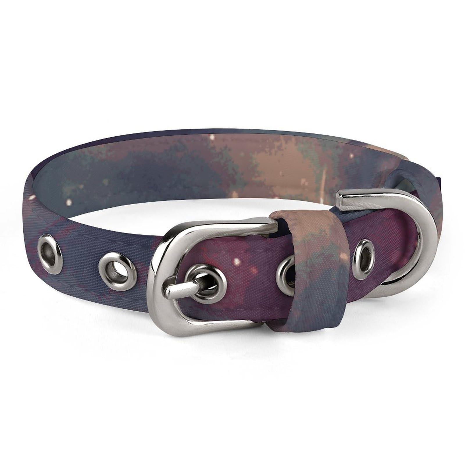 Collier réglable pour chien et chat motif champ d'étoiles espace
