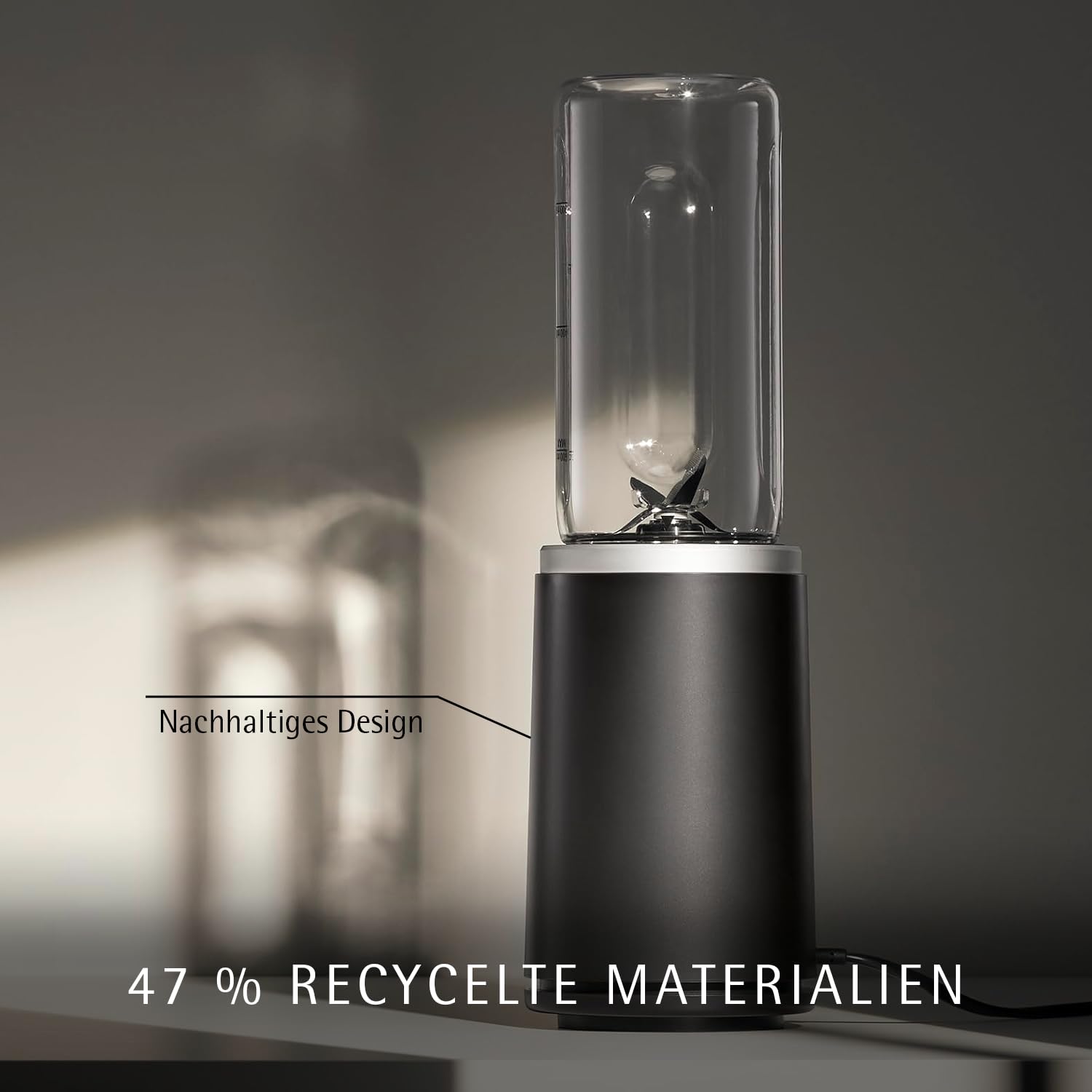 WMF Mix & Go Touch Smoothie Maker to go, tragbarer Mixer & kompakter Standmixer, 500 W Hochleistungsmixer, Ultra-Blade Edelstahlklinge, auslaufsichere To-Go Trinkflasche, recycelter Kunststoff, Lava