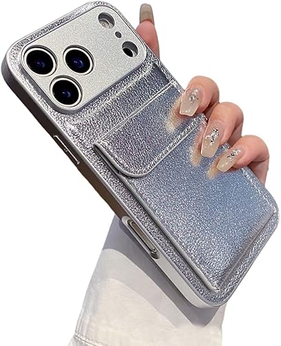 Miniatura 8 de Diseñado para fundas de iPhone, funda de piel con tarjetero y protector de lente de cámara (iPhone 11, blanco)