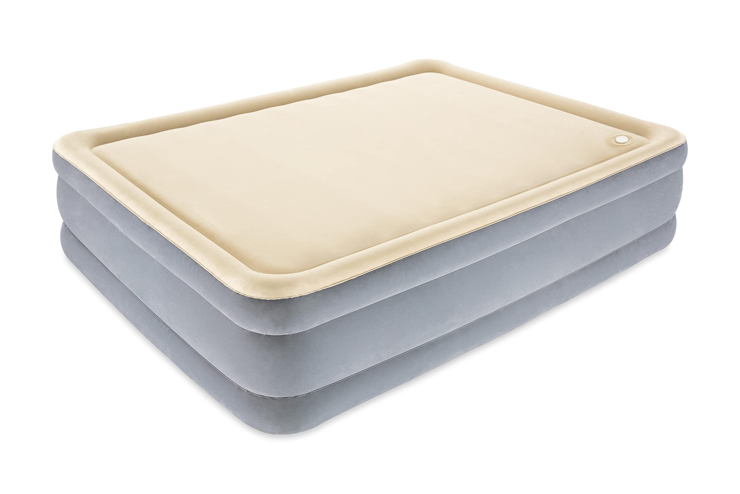 Bestway 67486-3 Materasso gonfiabile matrimoniale Foam Top da 2.03 m x 1.52 m x 46 cm con pompa integrata