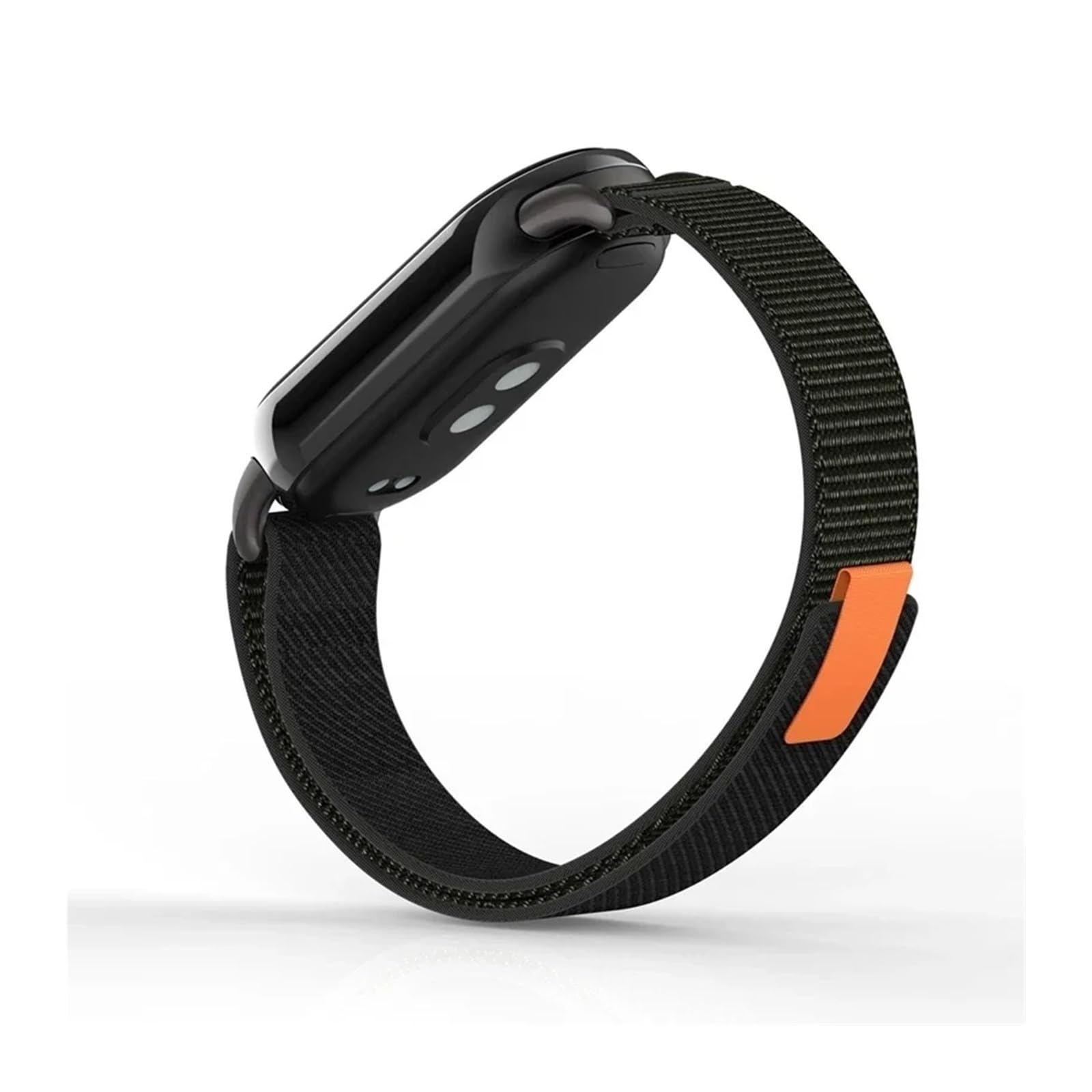 JDIME Cinghia traspirante in nylon per Xiaomi Mi Band 8 9 Accessori per cintura di ricambio estivo per la testa in metallo sportivo.