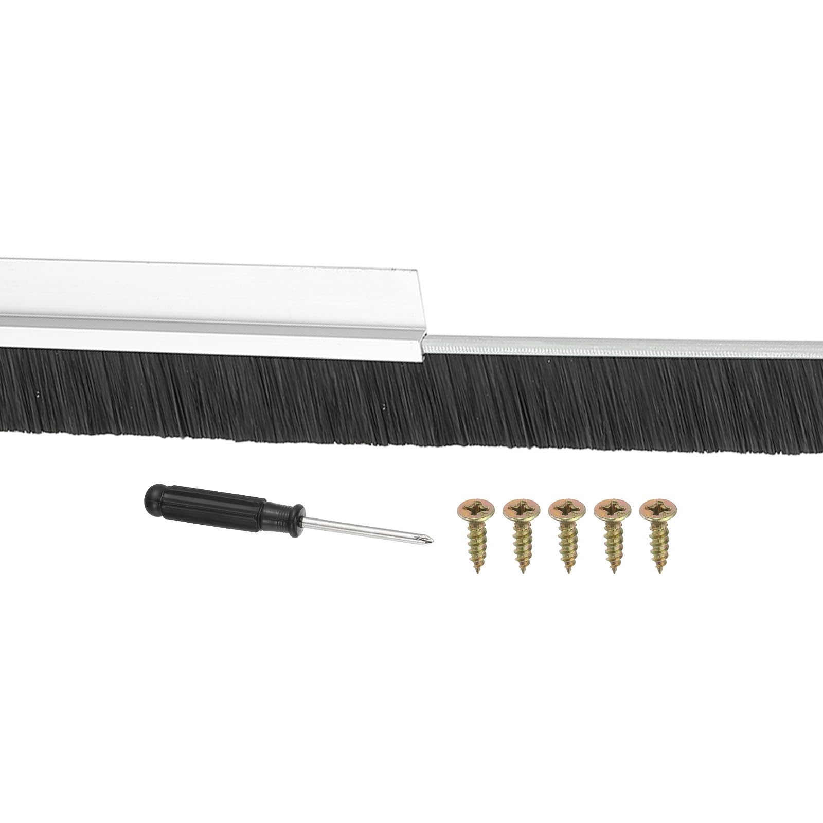PATIKIL Door Brush Sweeps 0.39" Bristles x 47.24" Long