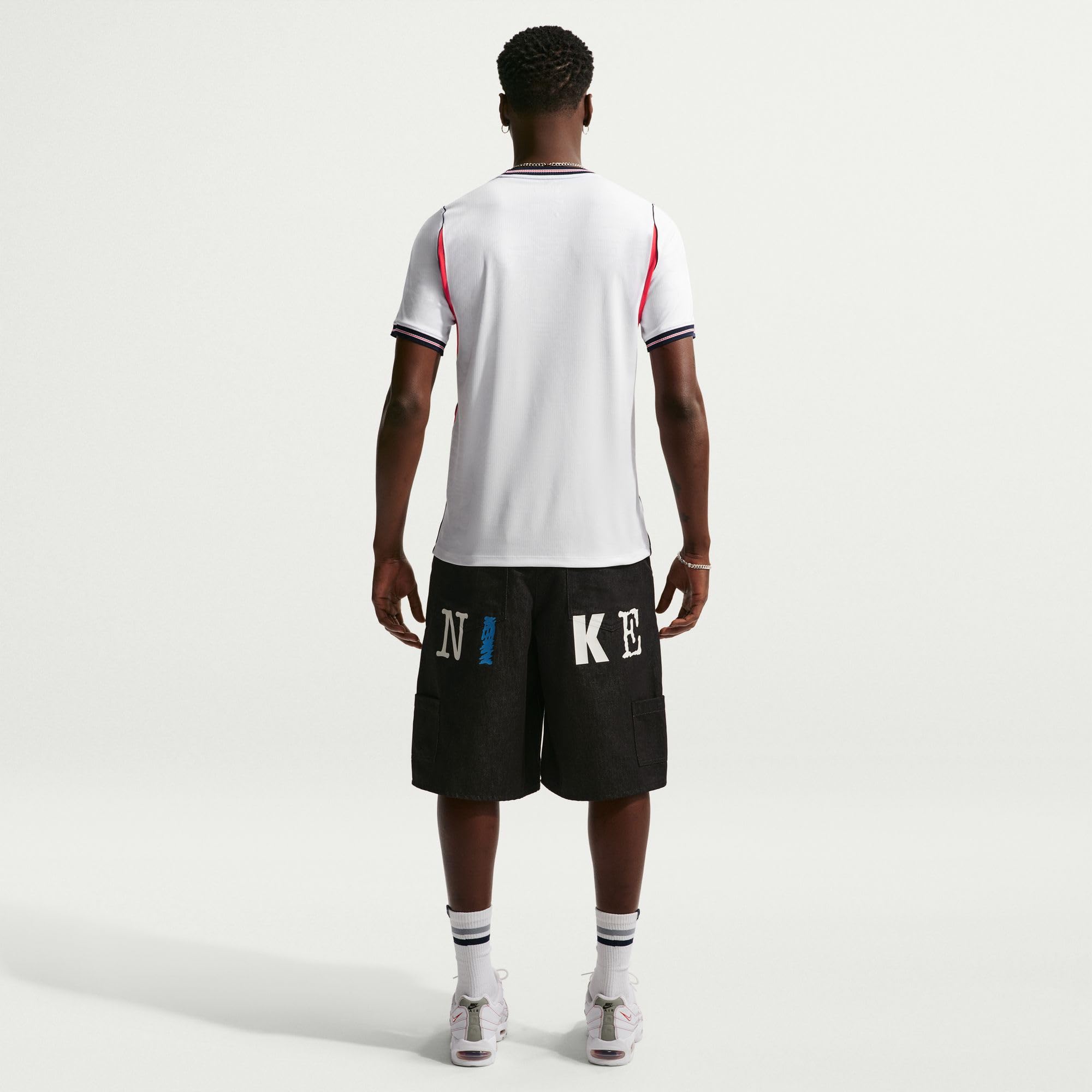 Nike England National Team Dri-Fit Stadium Home T-Shirt Uomo (Pacco da 1)