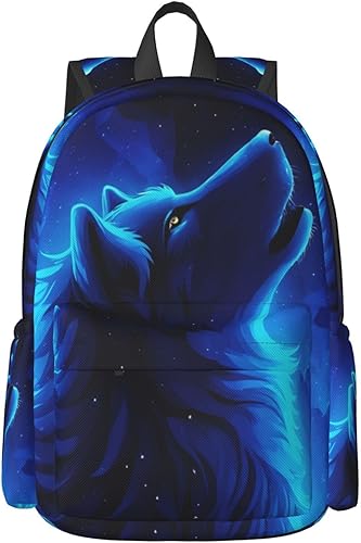 Mochila de 16 pulgadas para bebés, diseño divertido de huesos de cachorro, mochila para computadora portátil, mochila escolar con impresión completa