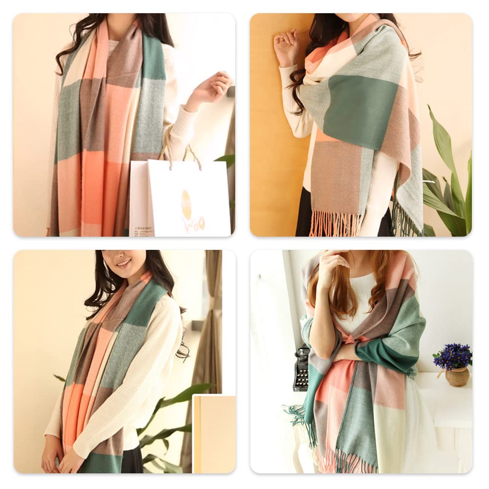 Sciarpa Scialle Fashion autunno e inverno sciarpa femminile bagh britannico bagh setolato sciarpa sciarpa scialle dual-usad spessa coppia sciarpa Stola Elegante