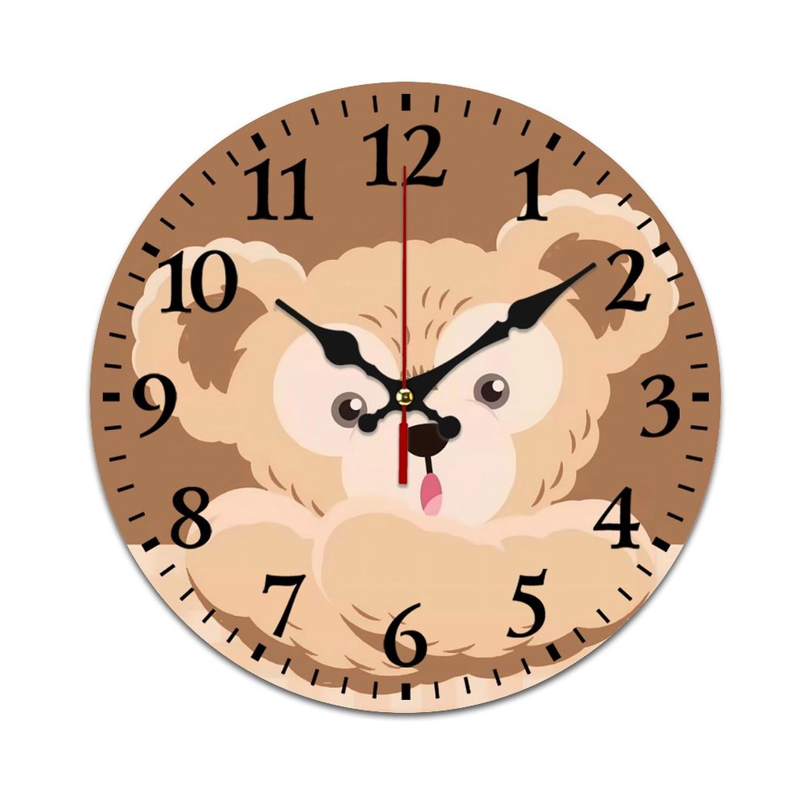 【新品未使用】【最安値】ダッフィー 掛け時計 Amazon.co.jp: ダッフィー 掛け時計 PVC壁掛け時計 静音 連続秒針