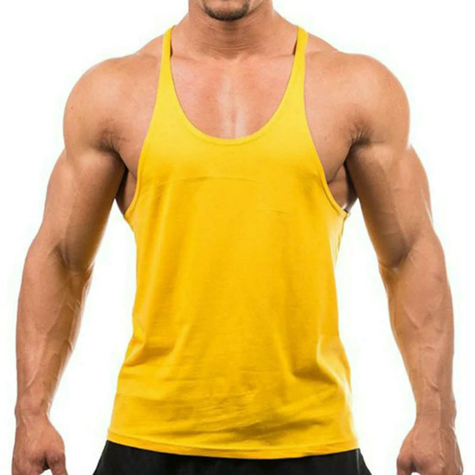 Kamizelka fitness Jogger siłownia podkoszulek trening kulturystyka tank top koszulka bez rękawów bawełna dla mężczyzn