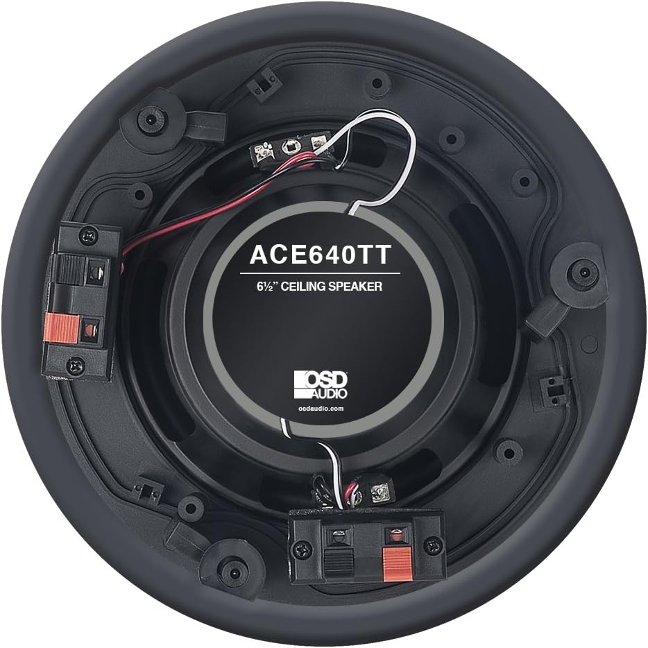 OSD Audio 6.5” Trimless in-Ceiling Speaker - DVC Dual Dome Tweeters - ACE640TT - Image 2