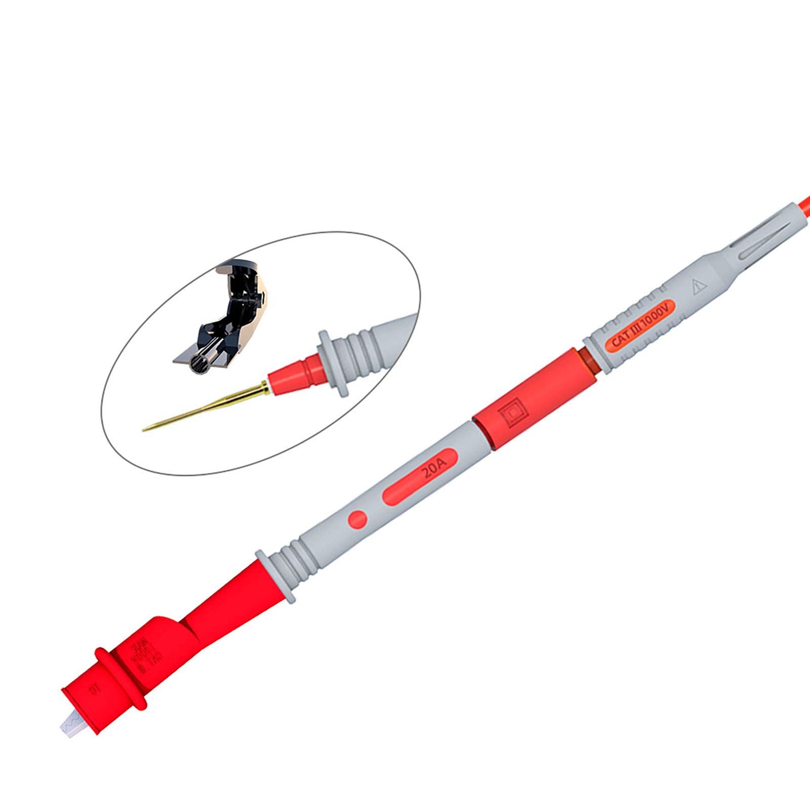 Goupchn Multimeter Test Leads Kit with Alligator Clips Banana Plug to