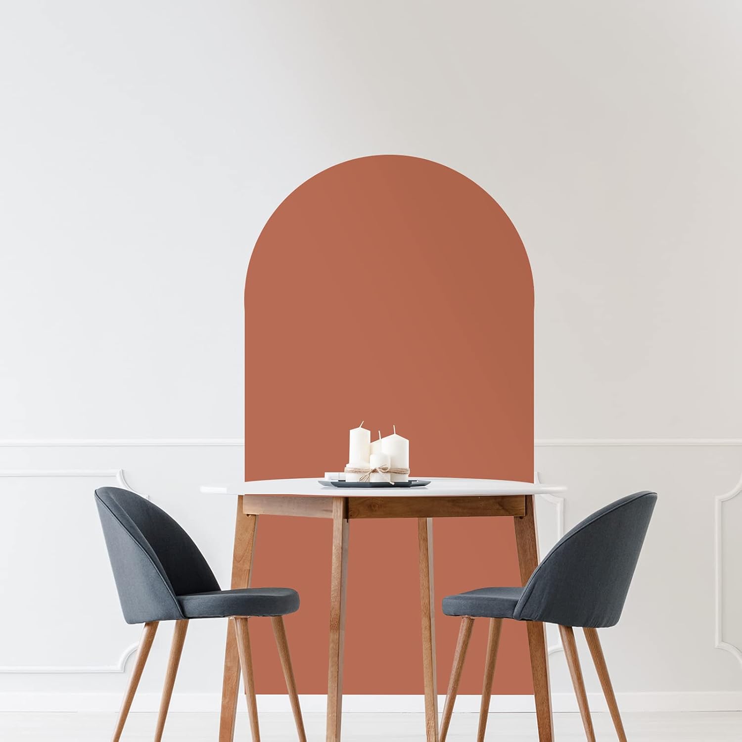 Arch Wall Decal Boho Wall Decor Wall Stickers and Mural Boho Wallpaper Arch Accent Wall Peel and Stick Modern Decor Removable Wall Decal for Living Room Hotel Corridor (Terracotta, 66 x 36 Inch) : Tools & Home Improvement