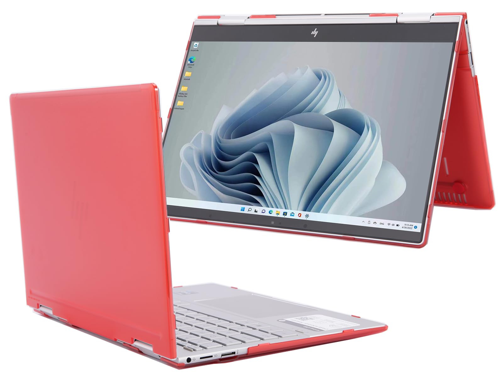 mCover Case Compatible ONLY for 2023-2024 13.3" HP Envy x360 13-BF0000 Series 2-in-1 Convertible Notebook Computers (NOT Fitting Any Other HP Models) - Red