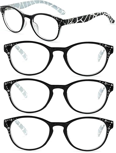 Miniatura 6 de WEMOOTANTS Gafas de lectura redondas para mujer, retro, lectoras nerd, ligeras, modernas, 100, 125, 150, 175, 200, 225, 250, 275, 300, 325, 350,