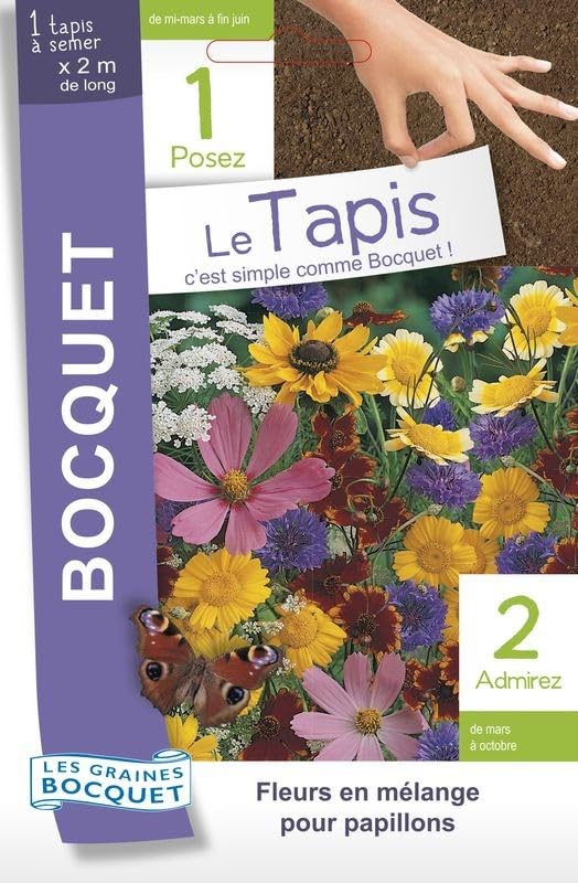 Tapis/Ruban de graines de fleurs à papillons en mélange - 15 g - LES GRAINES BOCQUET