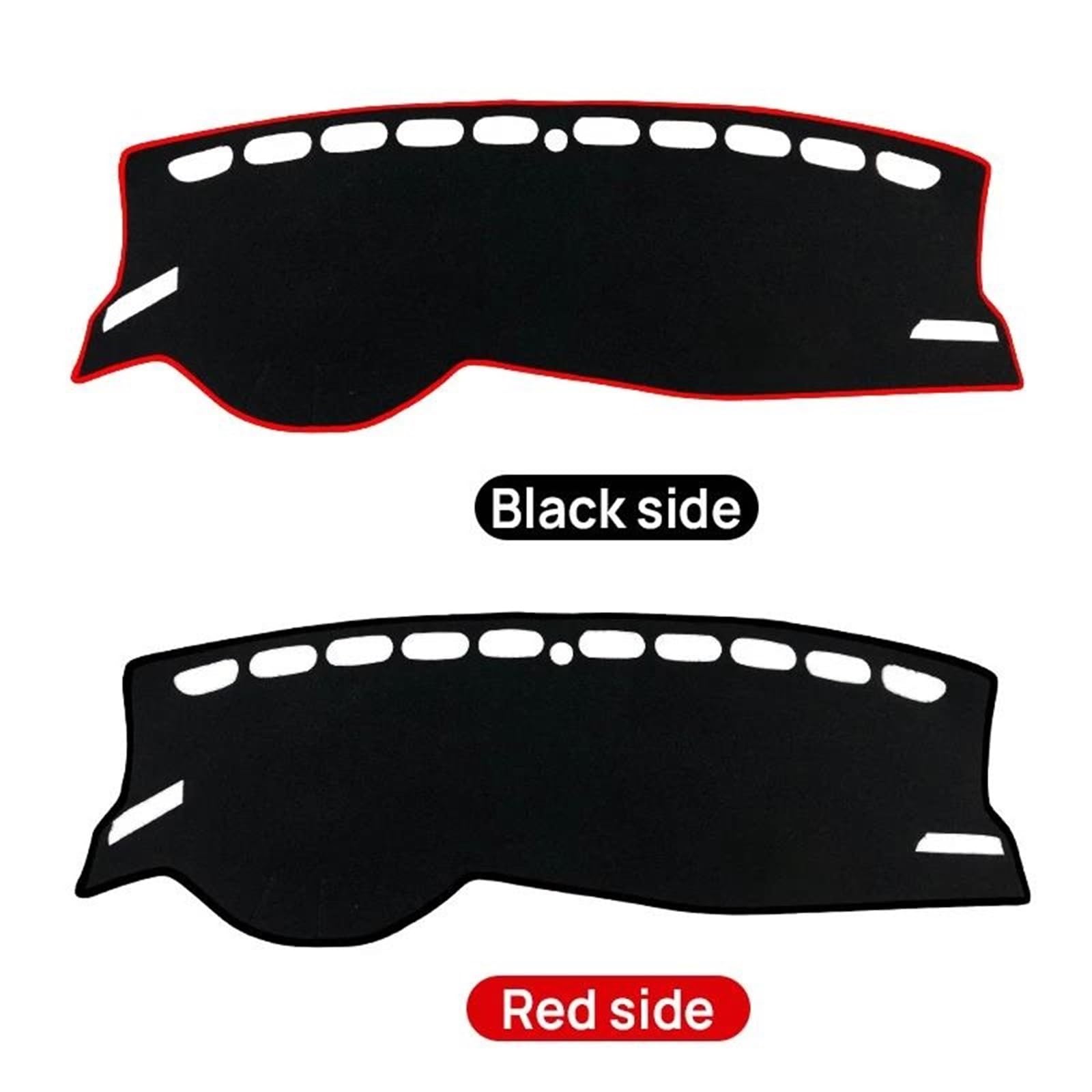 Copri Cruscotto Copertura Per Cruscotto Auto Per VW Per Polo AW AW1 MK6 2017 2018 2019 2020 2021 2022 Tappetino Parasole Per Cruscotto Coperture Cruscotto(A Red Side LHD)