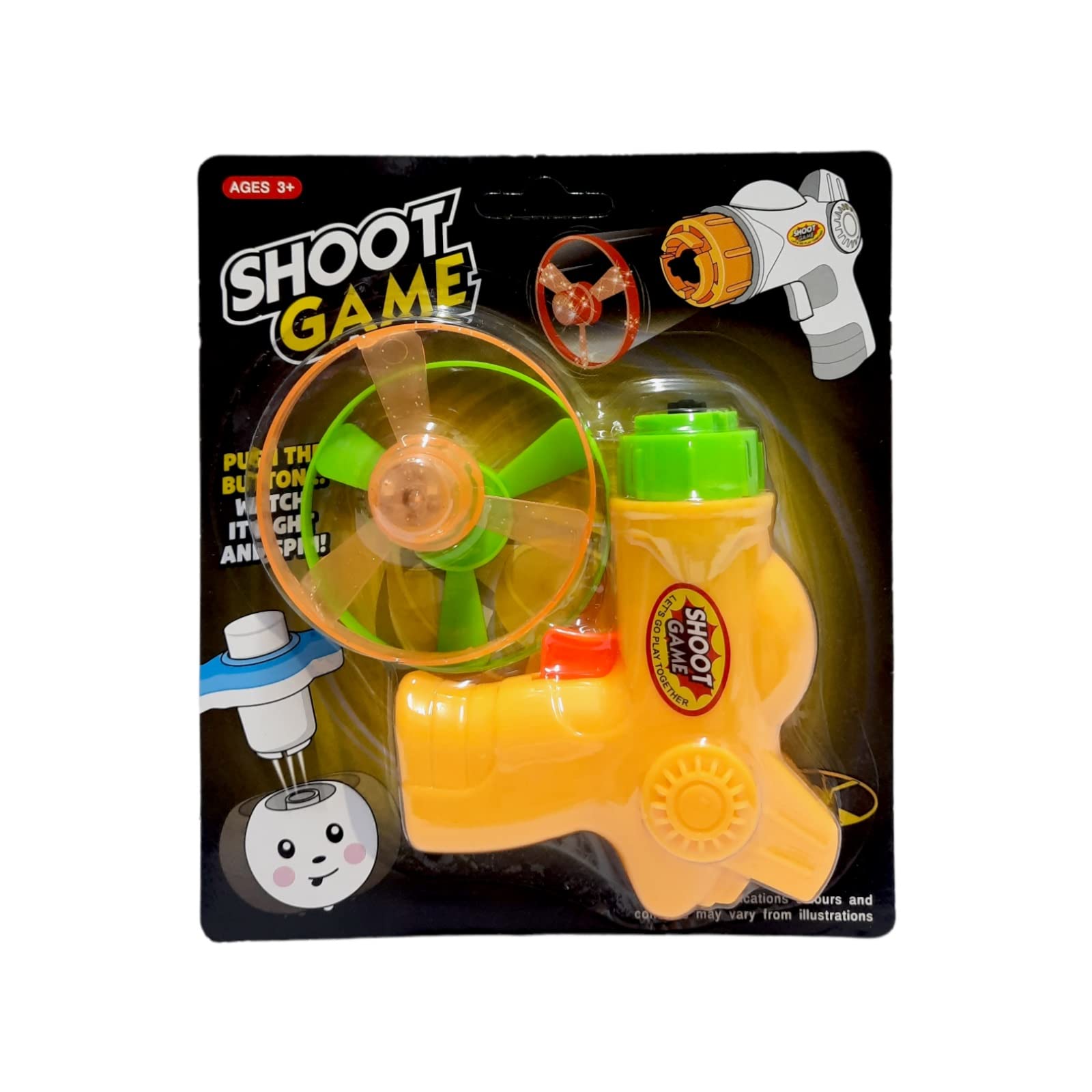 PARTY TIME - 1 Set Flying Saucer Disc Launcher Toy Flying Discs Saucer Launcher Set Toys Disc Spinning (10x8.5cm)