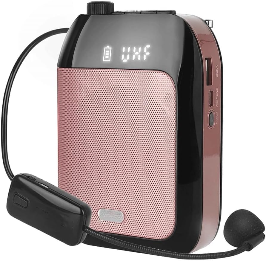 Voice Amplifier Portable for Teaching Lecture Tour Guide TF UDisk Megaphone Microphone Speaker(Black-JoJo's Bizarre Adventure1)