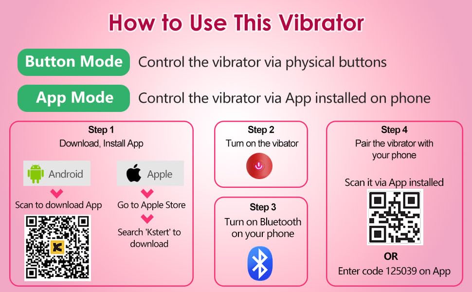 Mini Bullet Vibrator Adult Toys - Vibrators App Controlled Female Sex Toys with 9 Vibration Modes, Lipstick G Spot Dildo Clitoral Vibrator, Long Distance Discreet Vibrator for Women & Couples (): Pink