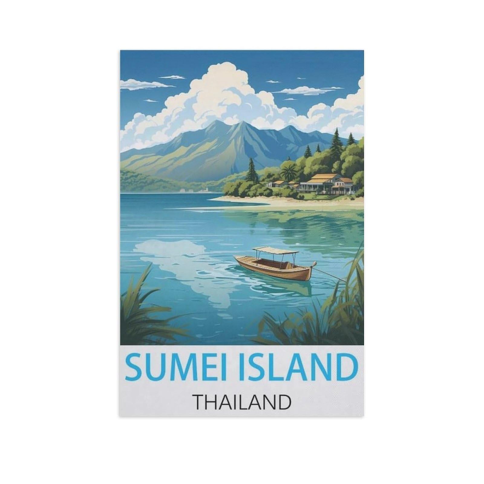 1000 Piece Jigsaw Puzzle for Adults，Samui Island Thailand，Paper Puzzle - for Adults Teens Educational Toys Gifts（38x26cm）-AM43