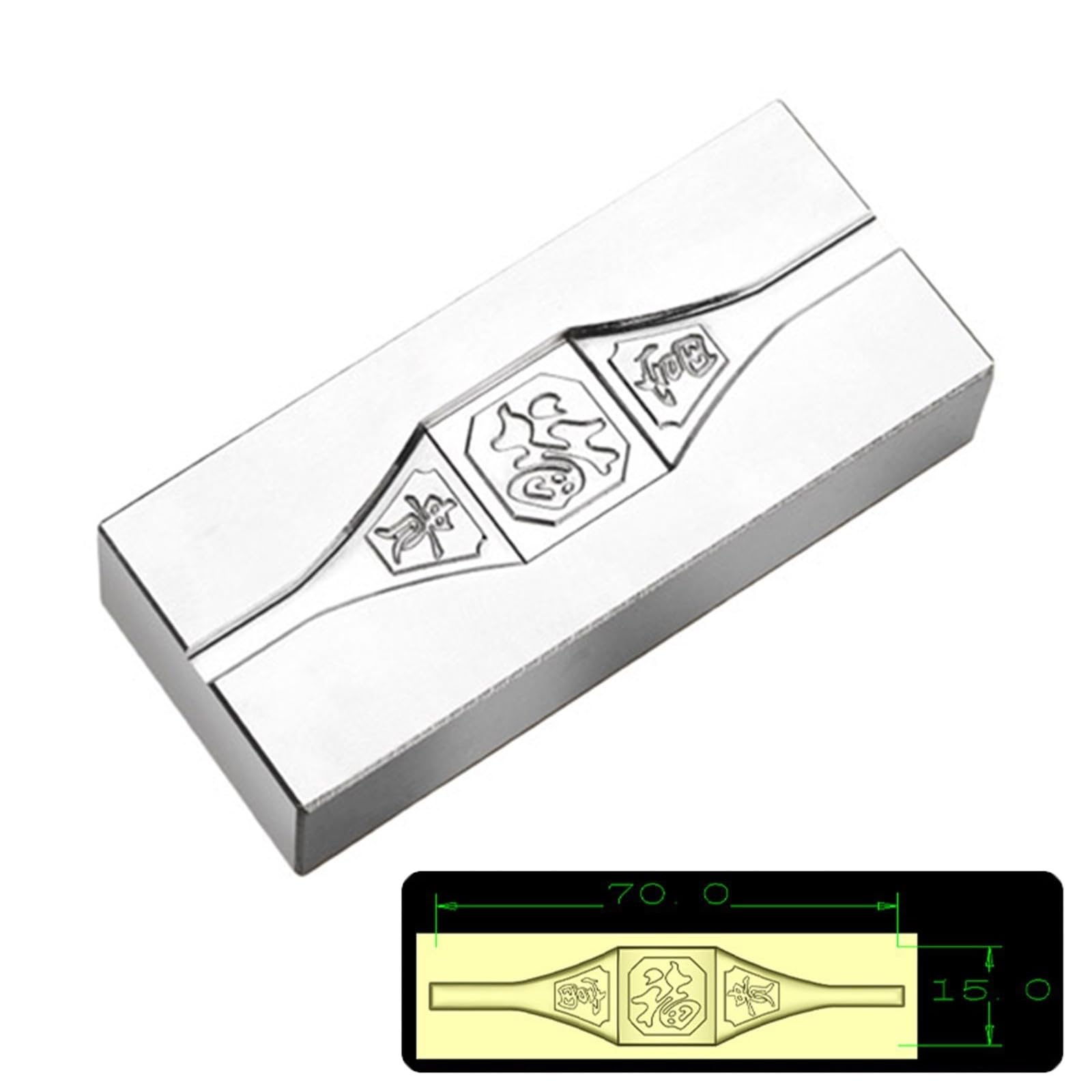 Outil efficace pour rainures en acier, Glossy square 13mm