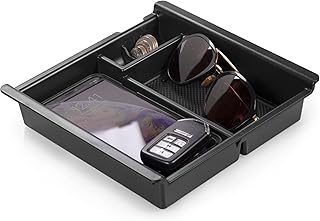 lebogner Center Console Storage Box Compatible with Toyota Tacoma, Armrest Center Console Organizer Tray with Coin Container and Glasses Holder 2016 2017 2018 2019 2020 2021 Models