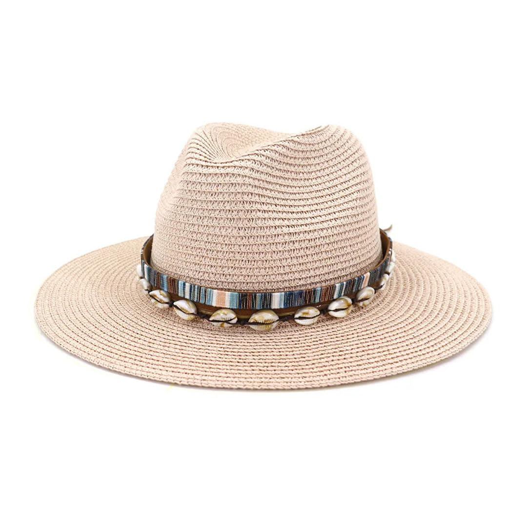 Cappello da donna con protezione solare per spiaggia, vacanze, decorazione all'aperto, Nero , 6 3/8-6 5/8