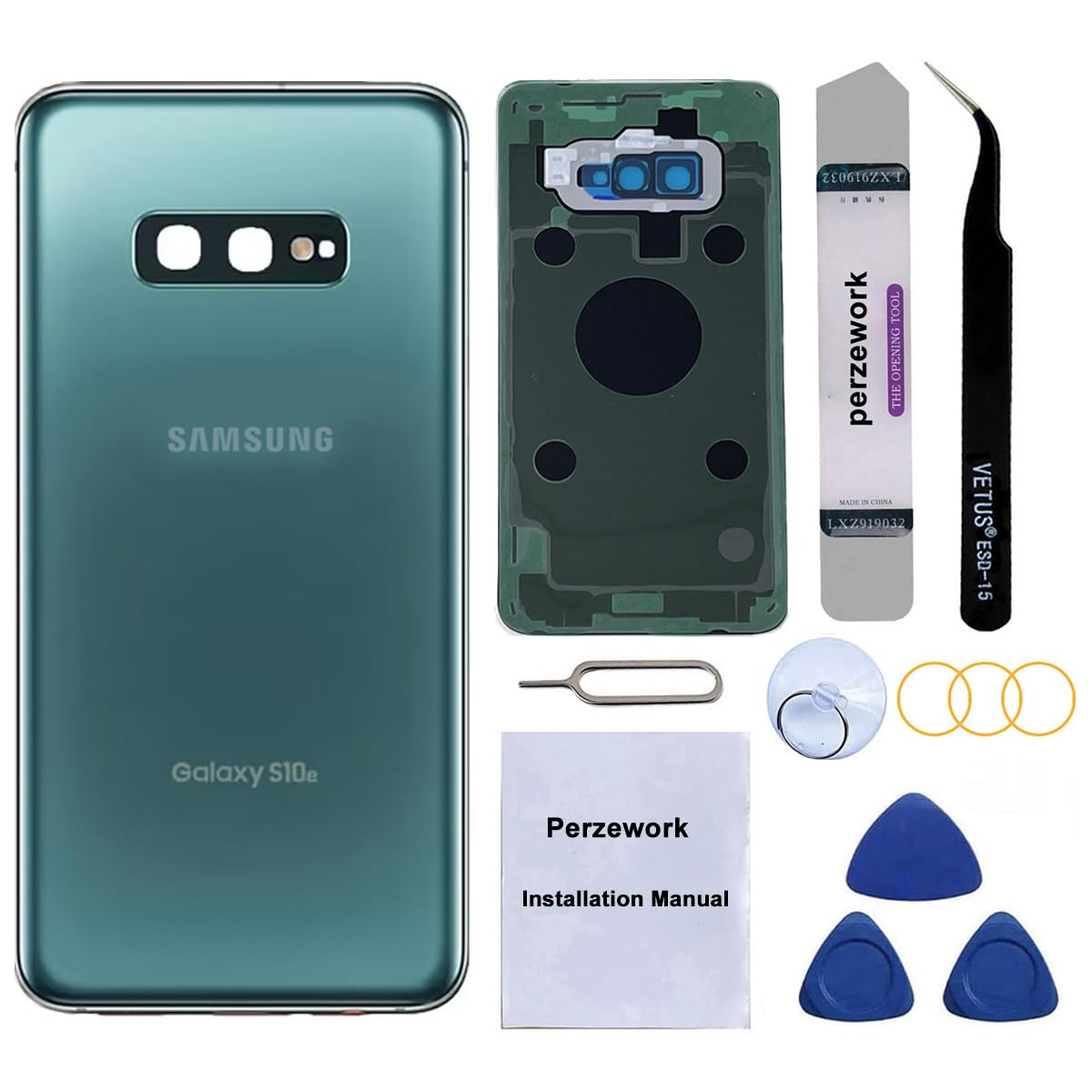 Amazon.com: Perzework Rear Back Glass Replacement for Samsung