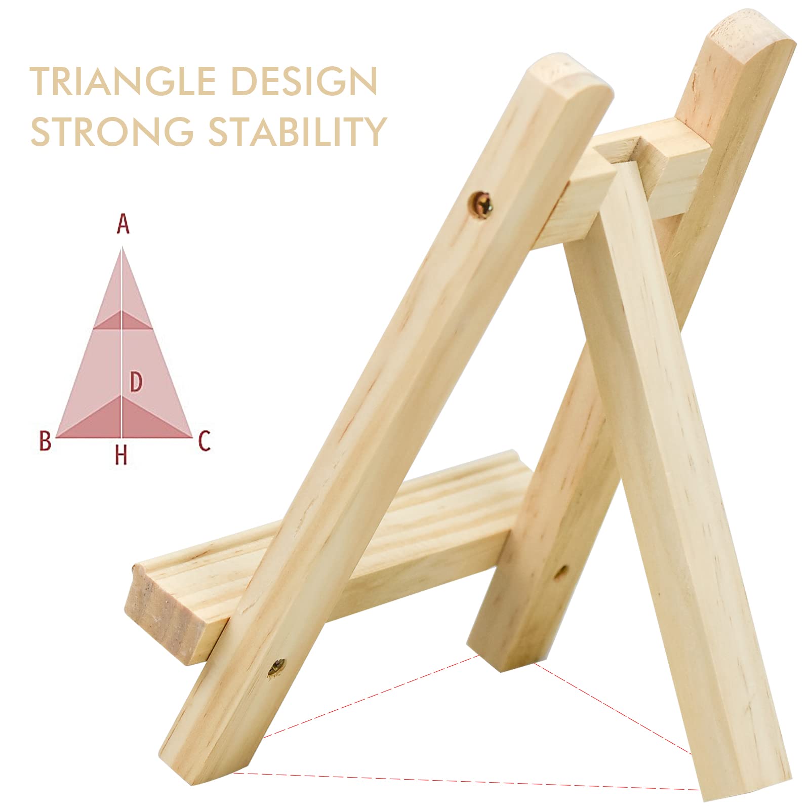 Chevalet De Peintre,Mini Présentoir En Bois Liatif Pour Enfants,support