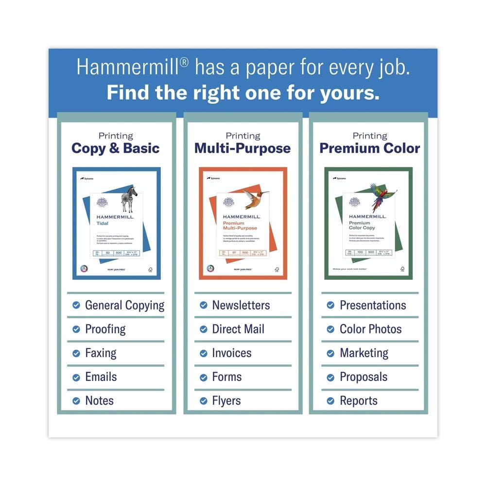 Snapklik.com : Hammermill Colored Paper, 20 Lb Canary Printer Paper, 8. ...