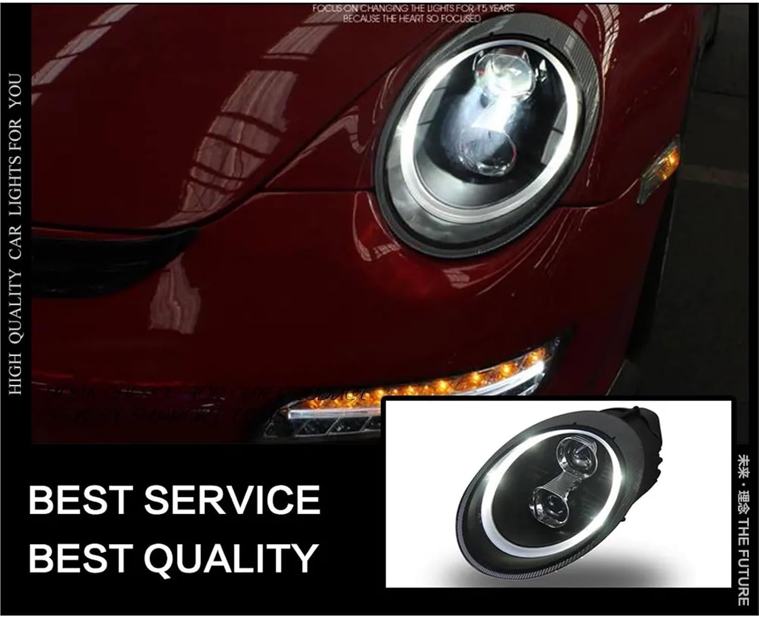 ポルシェ911 ポルシェ | LED 0 1 DRL ランプ フォグライト バンパー